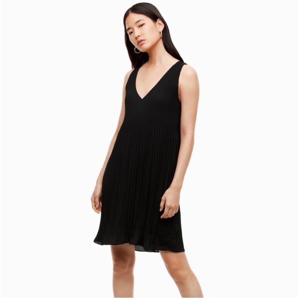 BABATON Pleated Chiffon Mathis Dress